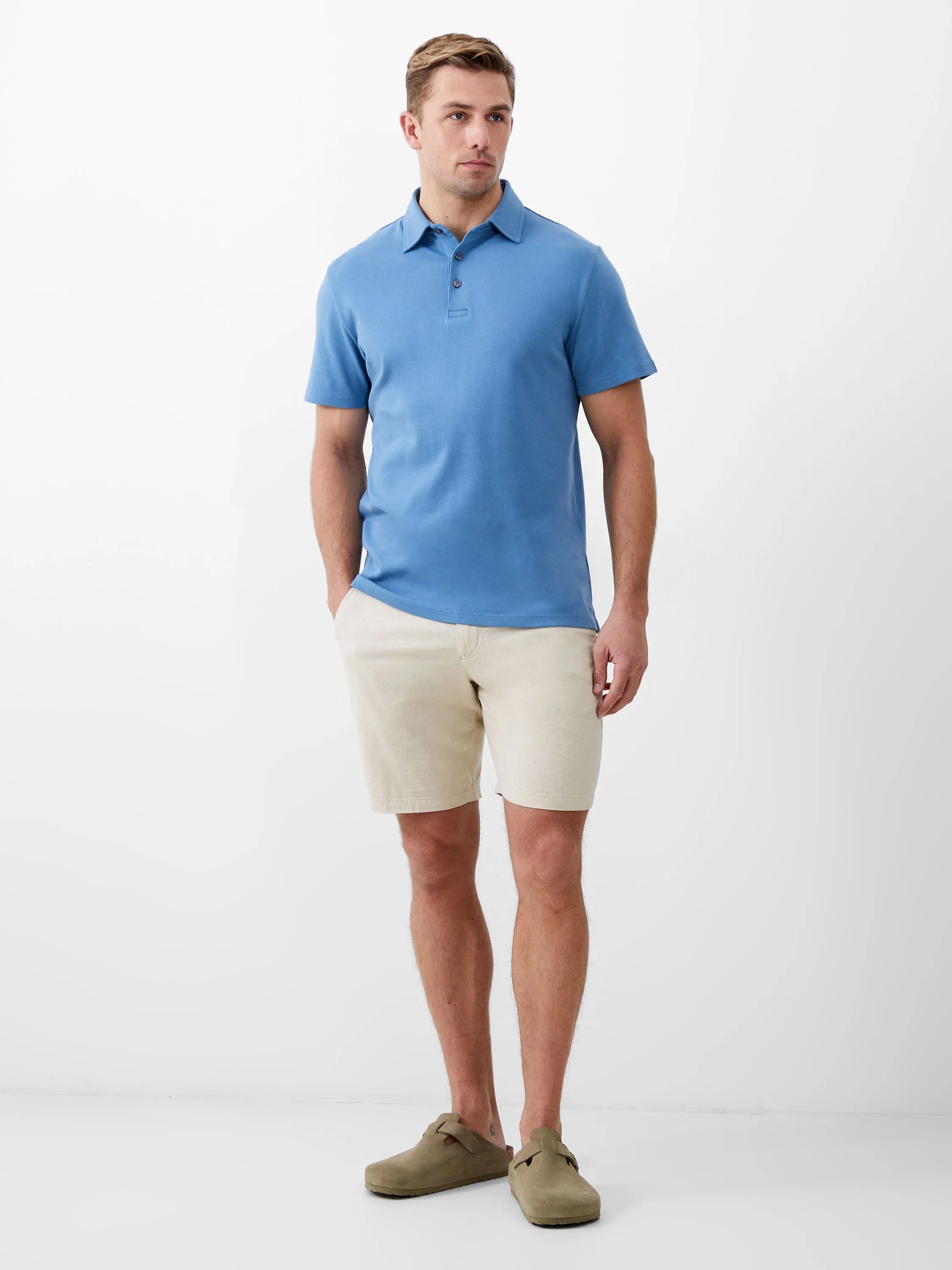 Short Sleeve Placket Polo Shirt