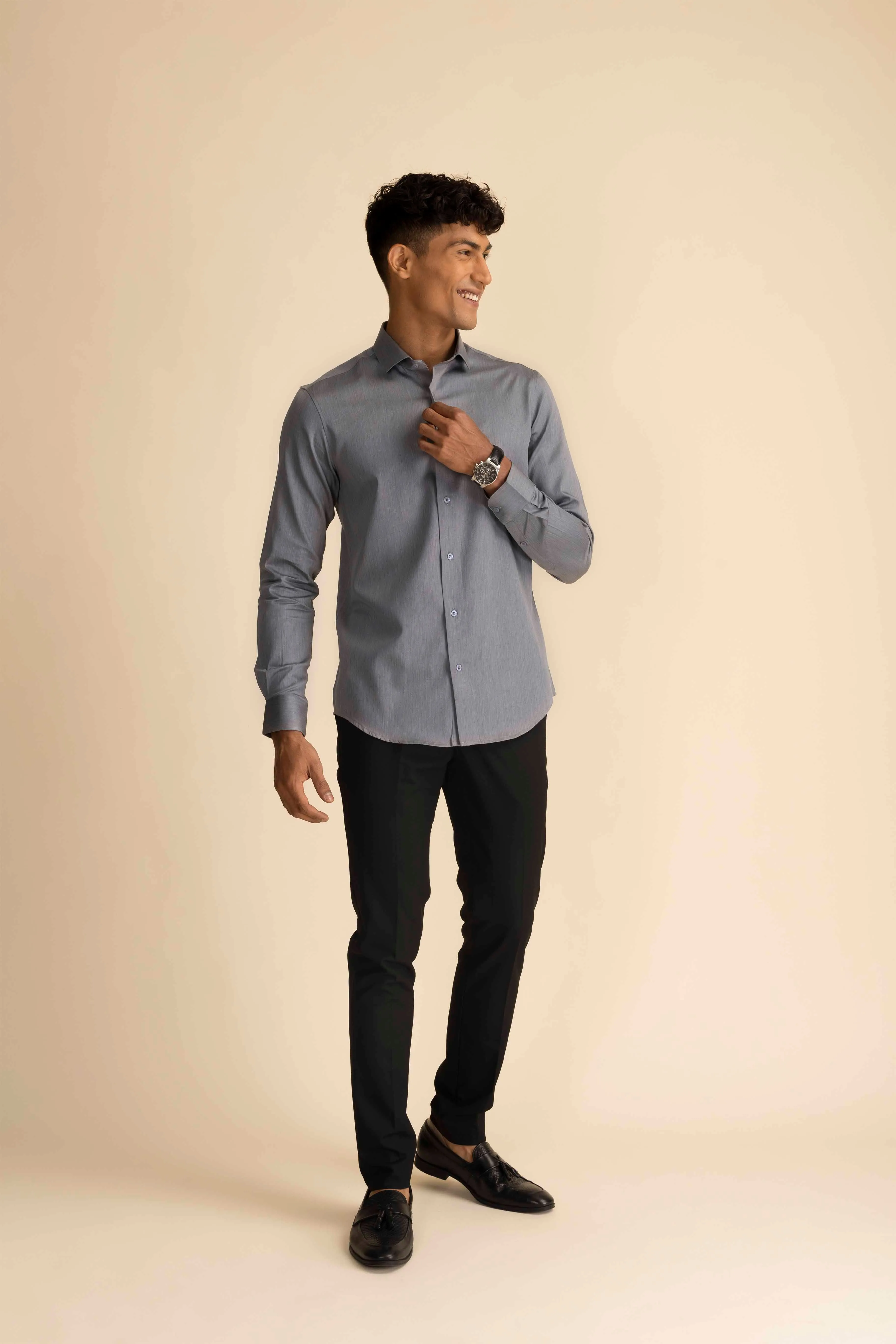 Slate Melange Shirt