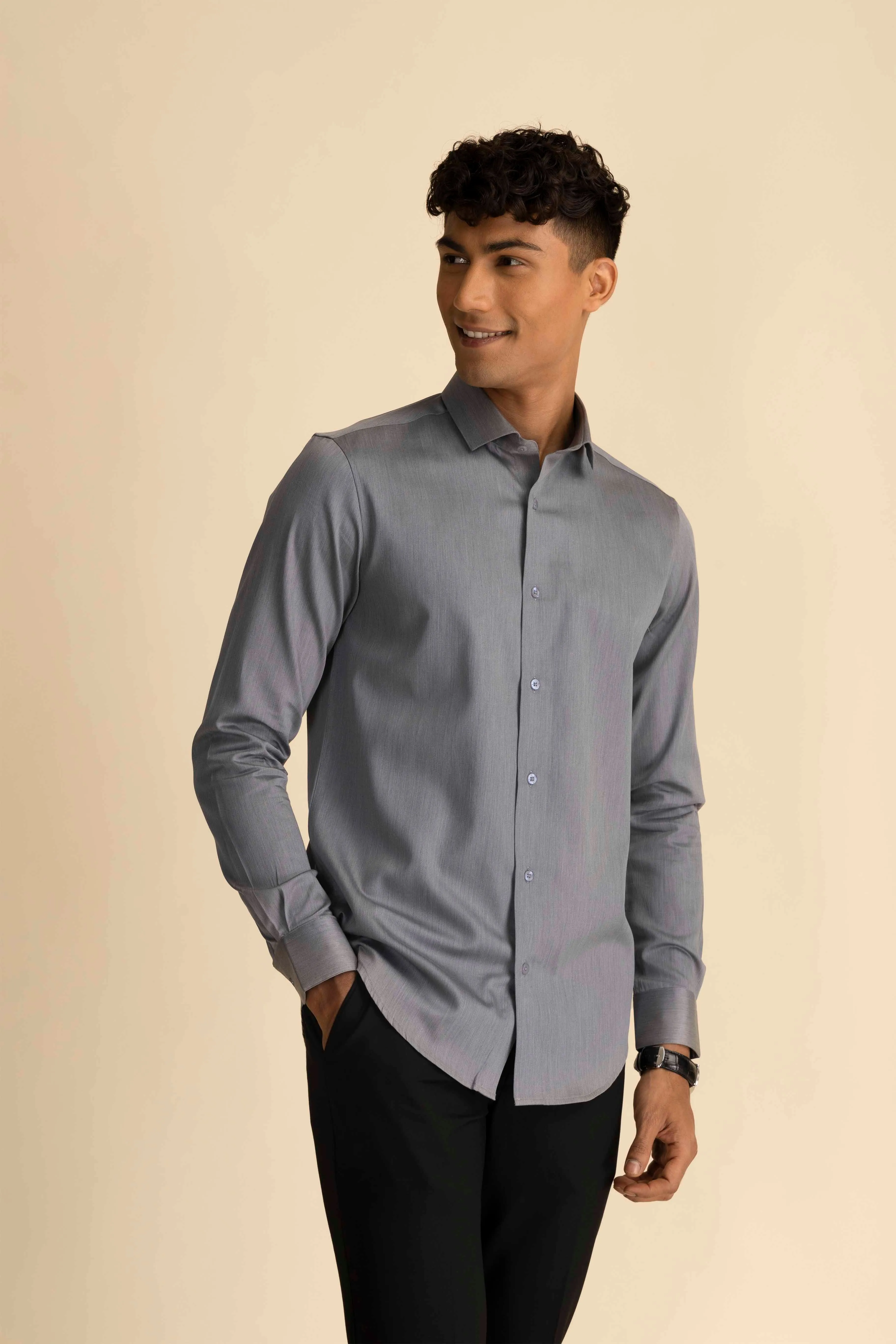 Slate Melange Shirt