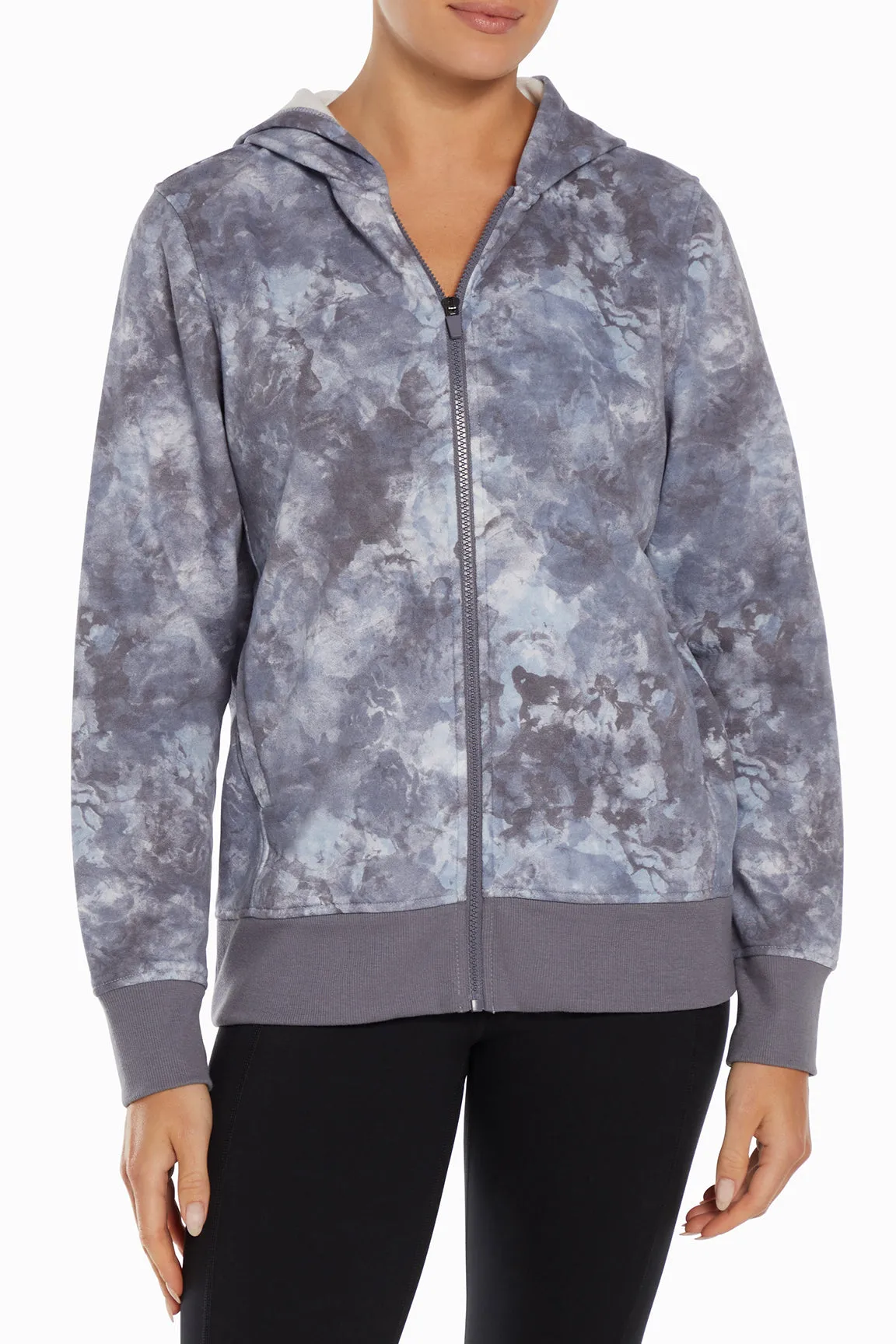 Sofie Hoodie Jacket - Partly Cloudy Faded Nature