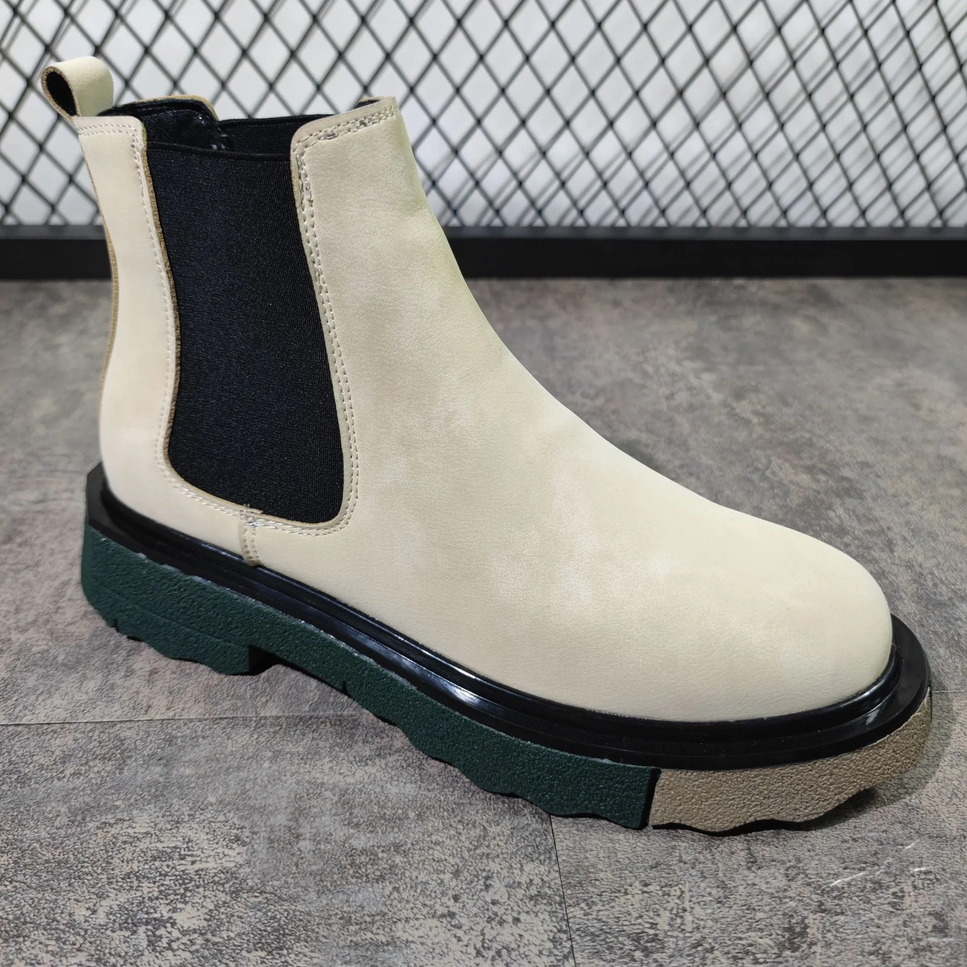 Stylish Velvet Chelsea Boots