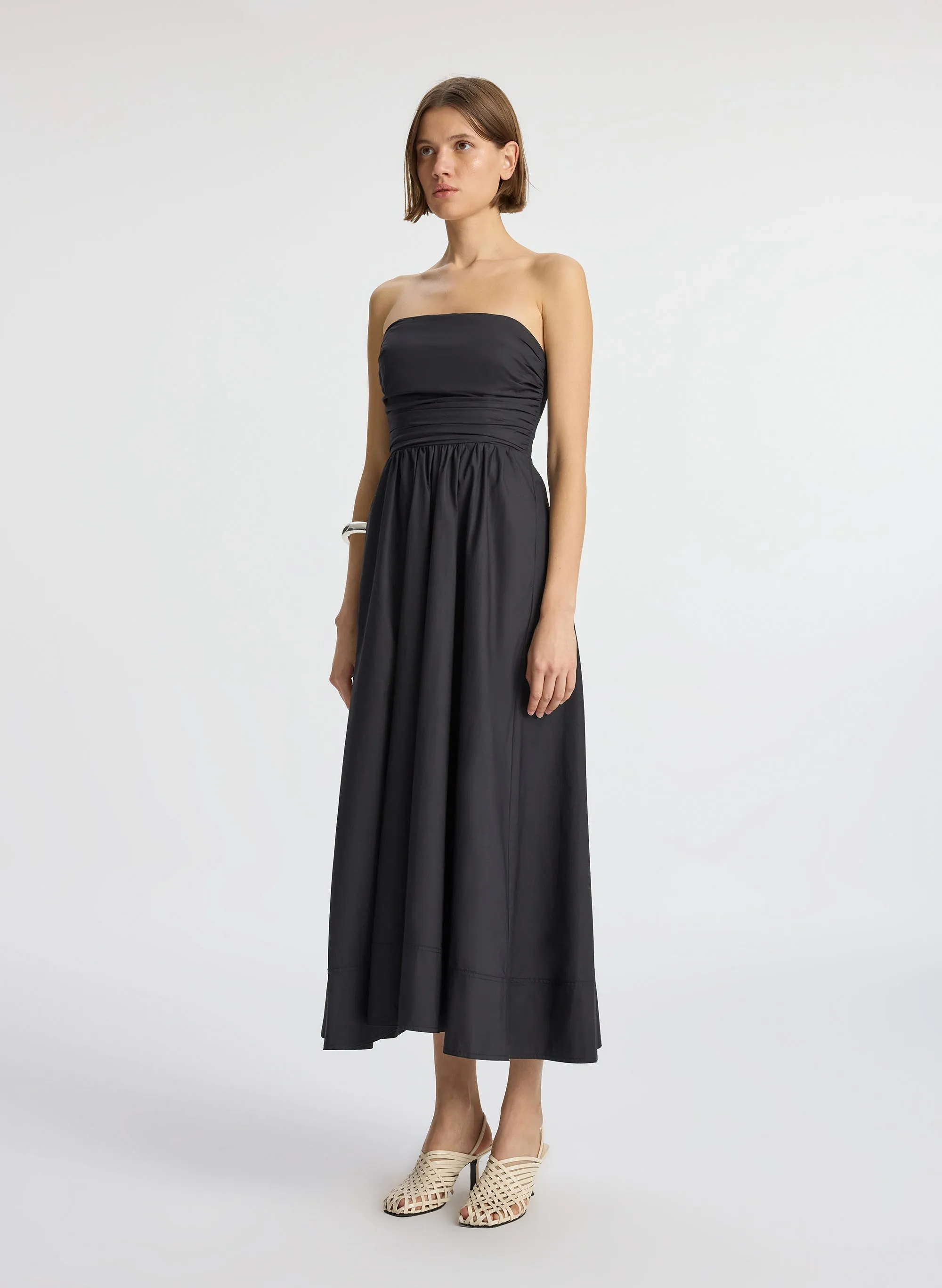 Tate Strapless Midi Dress