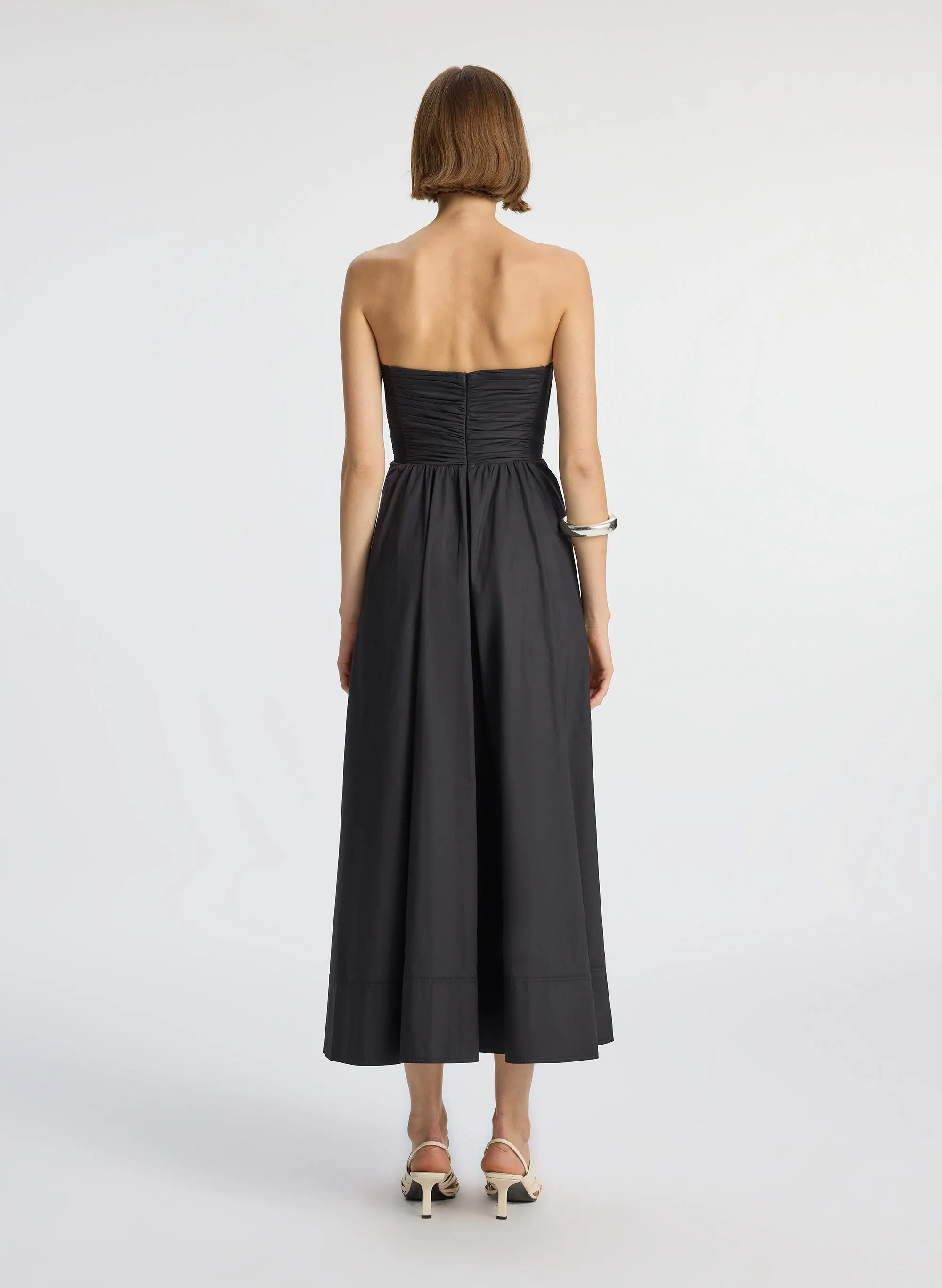 Tate Strapless Midi Dress