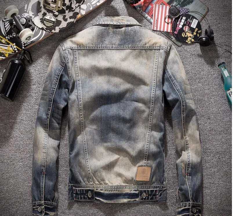 West Louis™ American Trendy Cowboy Jean Jacket