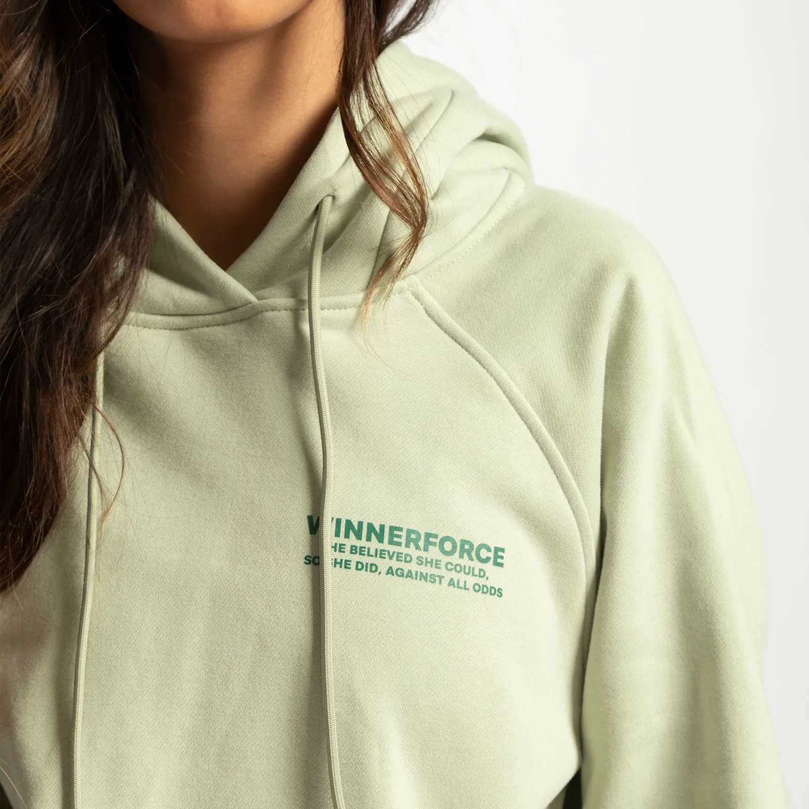 WOMEN-GO BEYOND-EMPOWERMENT-HOODIE (GREEN-LILY)