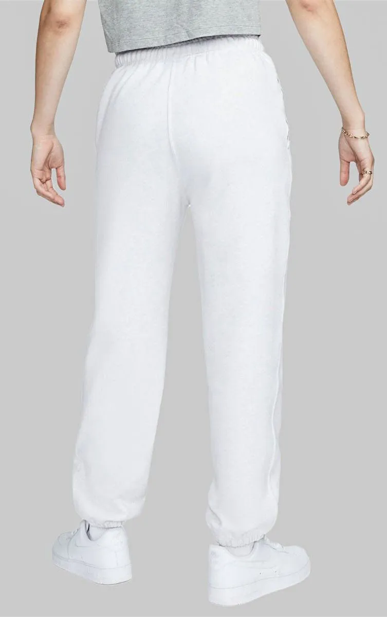 Women's Fleece Pants Elastic bottom (white)