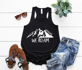 Women's On Weekends We Roam Flowy Racerback Tank