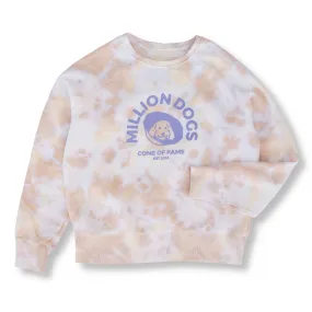 Women’s Vanilla Cream Tie Dye Fleece Sweatshirts